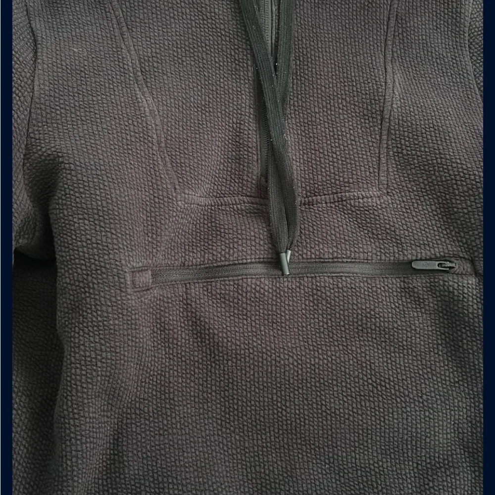lululemon athletica Scuba Textured Charcoal Hoodie